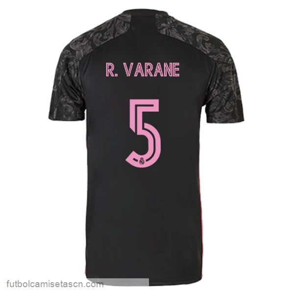 Camiseta Real Madrid 3ª NO.5 Varane 2020/21 Negro